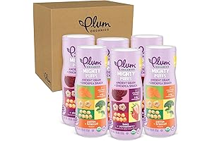 Plum Organics Mighty Puffs Organic Baby Food - Two Flavor Variety Pack