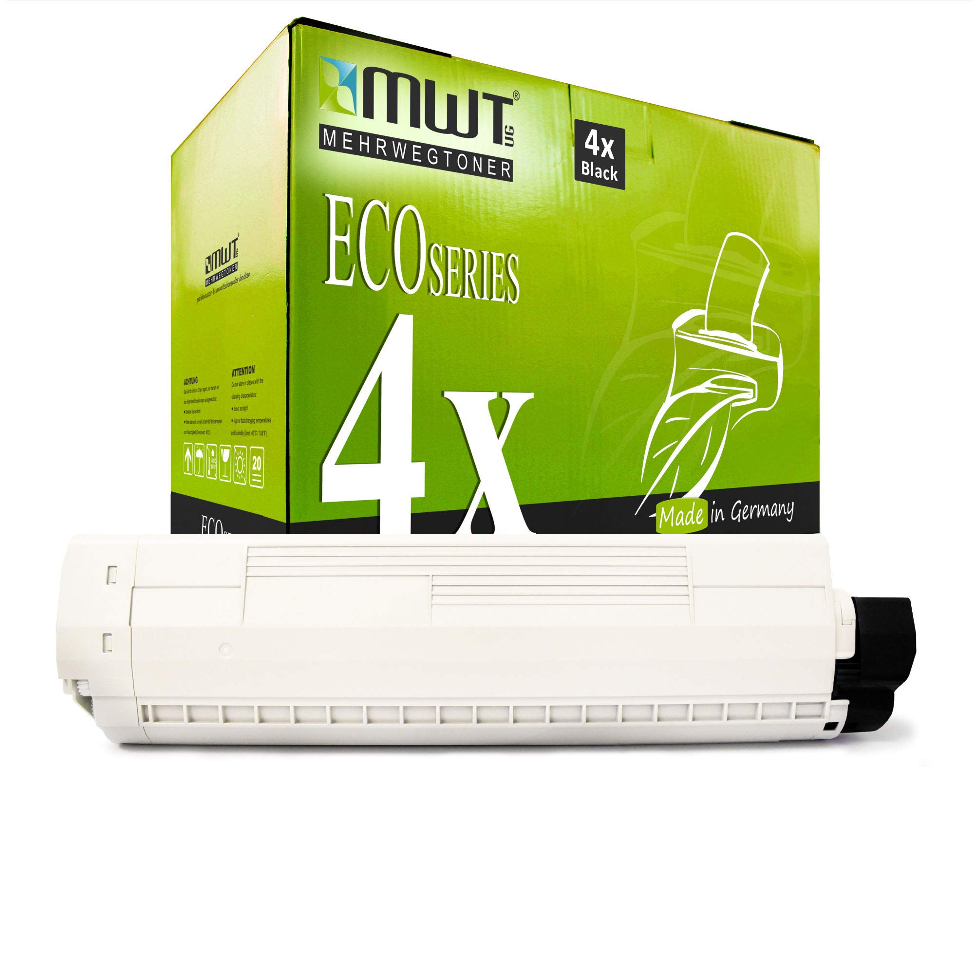 Toner laser noir Oki ES 8430 DN pack 4 MWT - 8