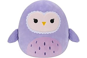 Squishmallows 14" Scarlito the Purple Barn Owl: Cuddle-Worthy Ultra-soft Plush