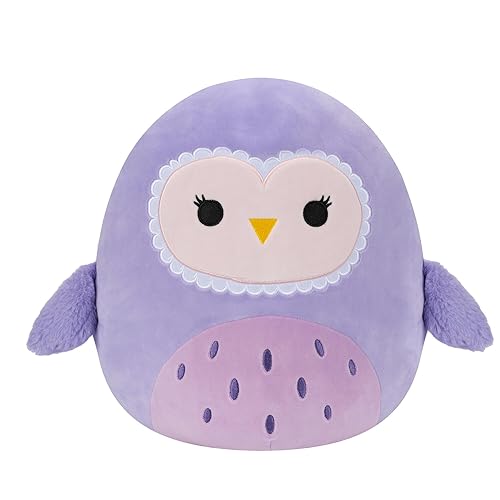 Squishmallows Original 14-Inch Scarlito Purple Barn Owl - Large Ultrasoft Official Jazwares Plush - Purple Barn Owl