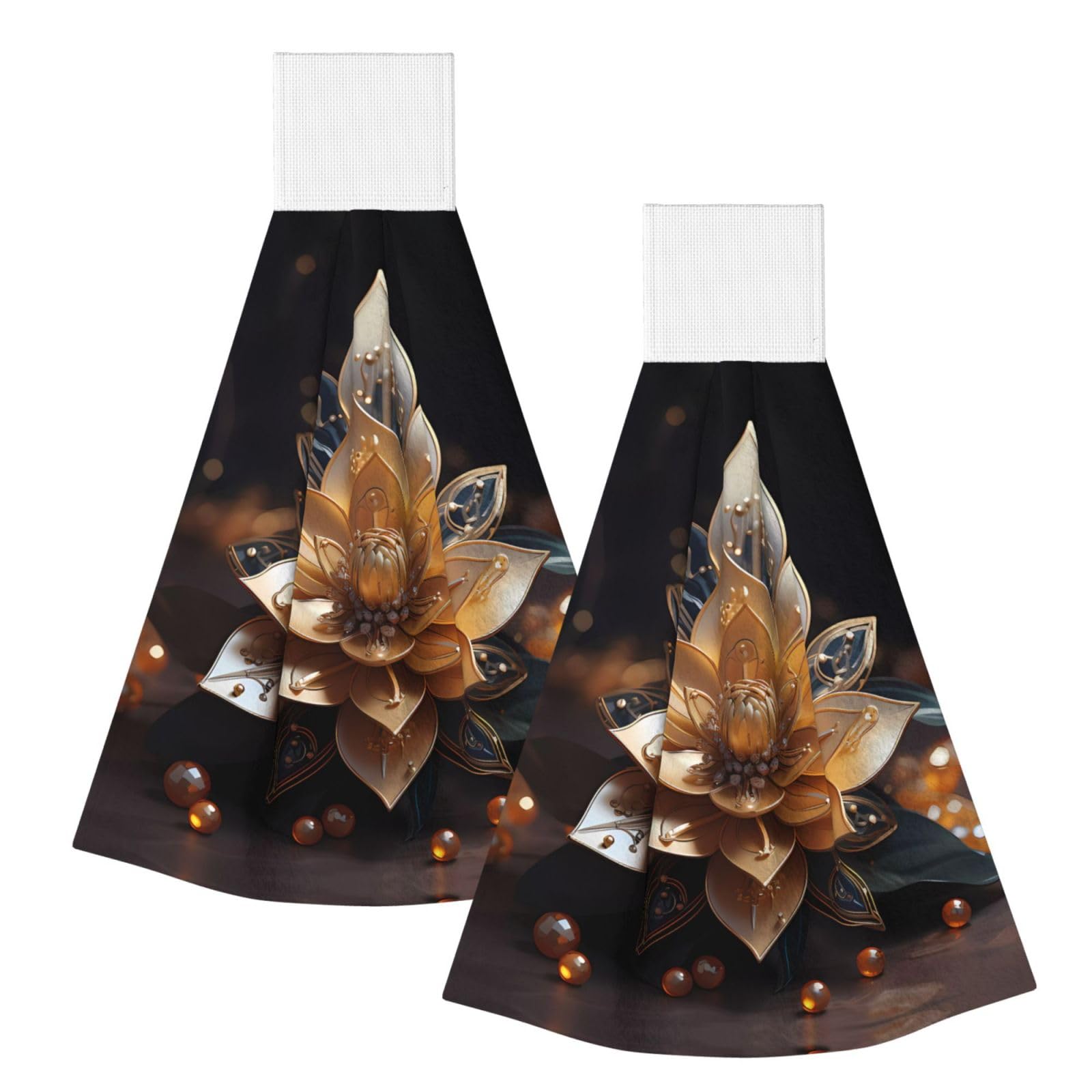 ZQYTGFDC White delicate lotus flower Highly Absorbent Dish Towels Soft Coral Fleece Wipe