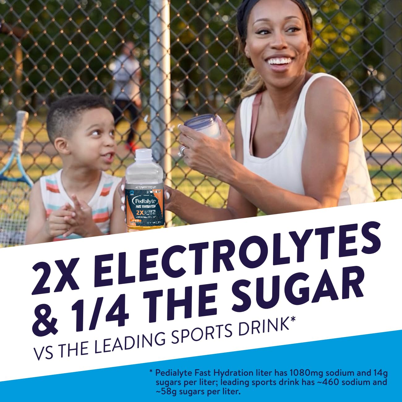 Pedialyte Fast Hydration Electrolyte Solution, Orange, Hydration Drink, 33.8 Fl Oz (Pack of 4)