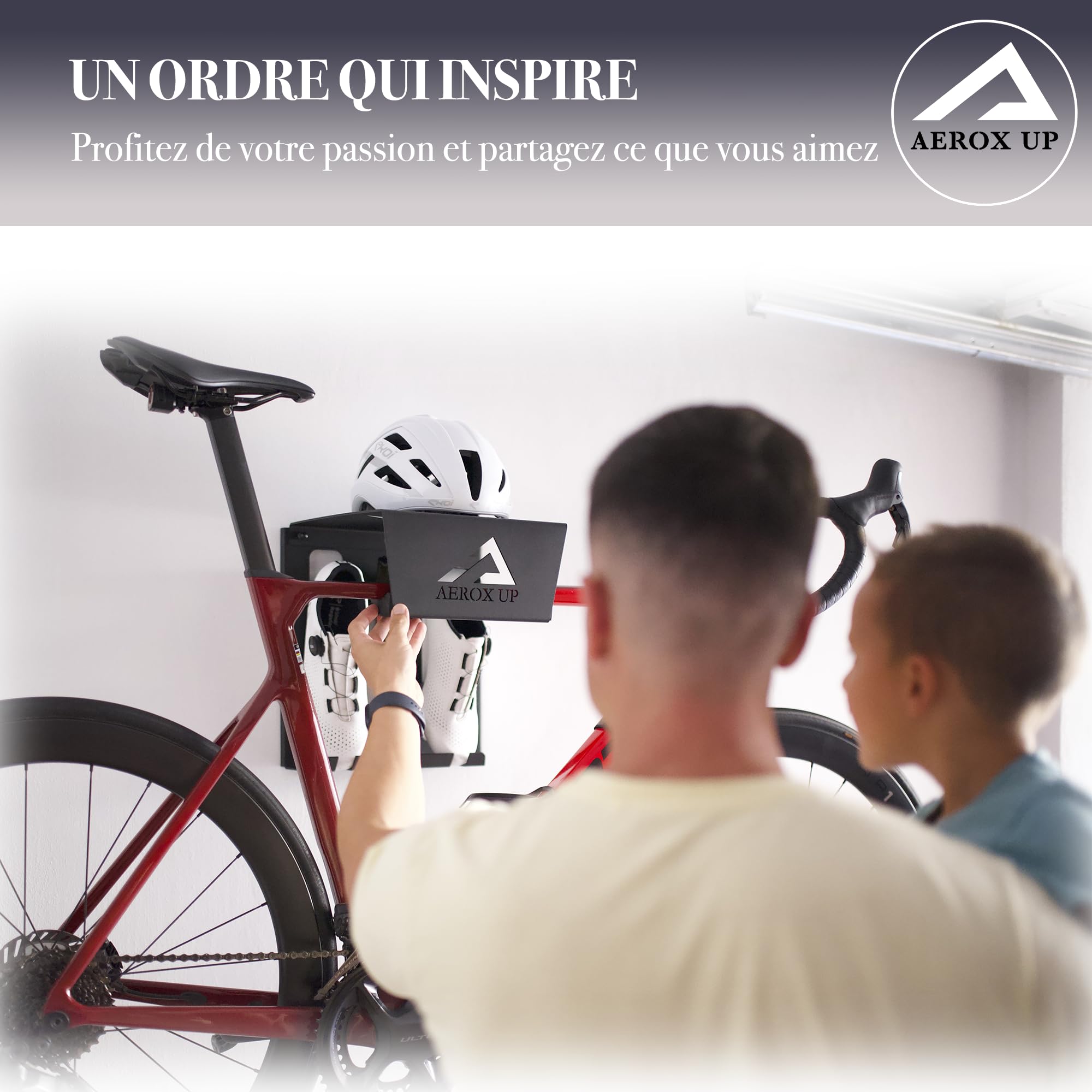 Support mural vélo - Porte vélo mural - Support velo - Crochet vélo mural - Accroche vélo - Rangement vélo mural - Support de bicyclette - Crochet mural vélo