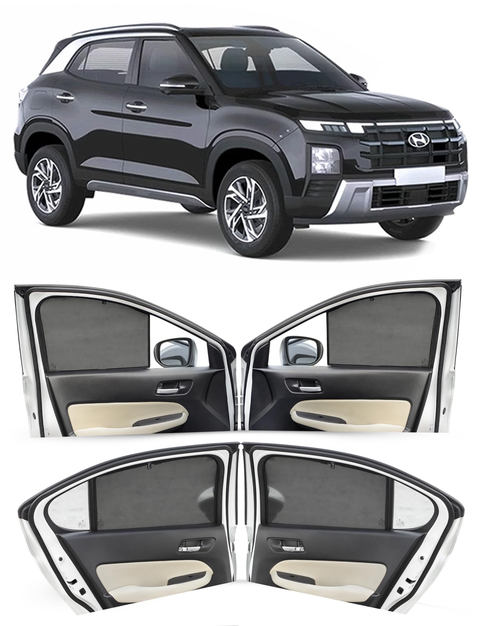 Hyundai i20 Sun Shades - UV Protection & Privacy -28