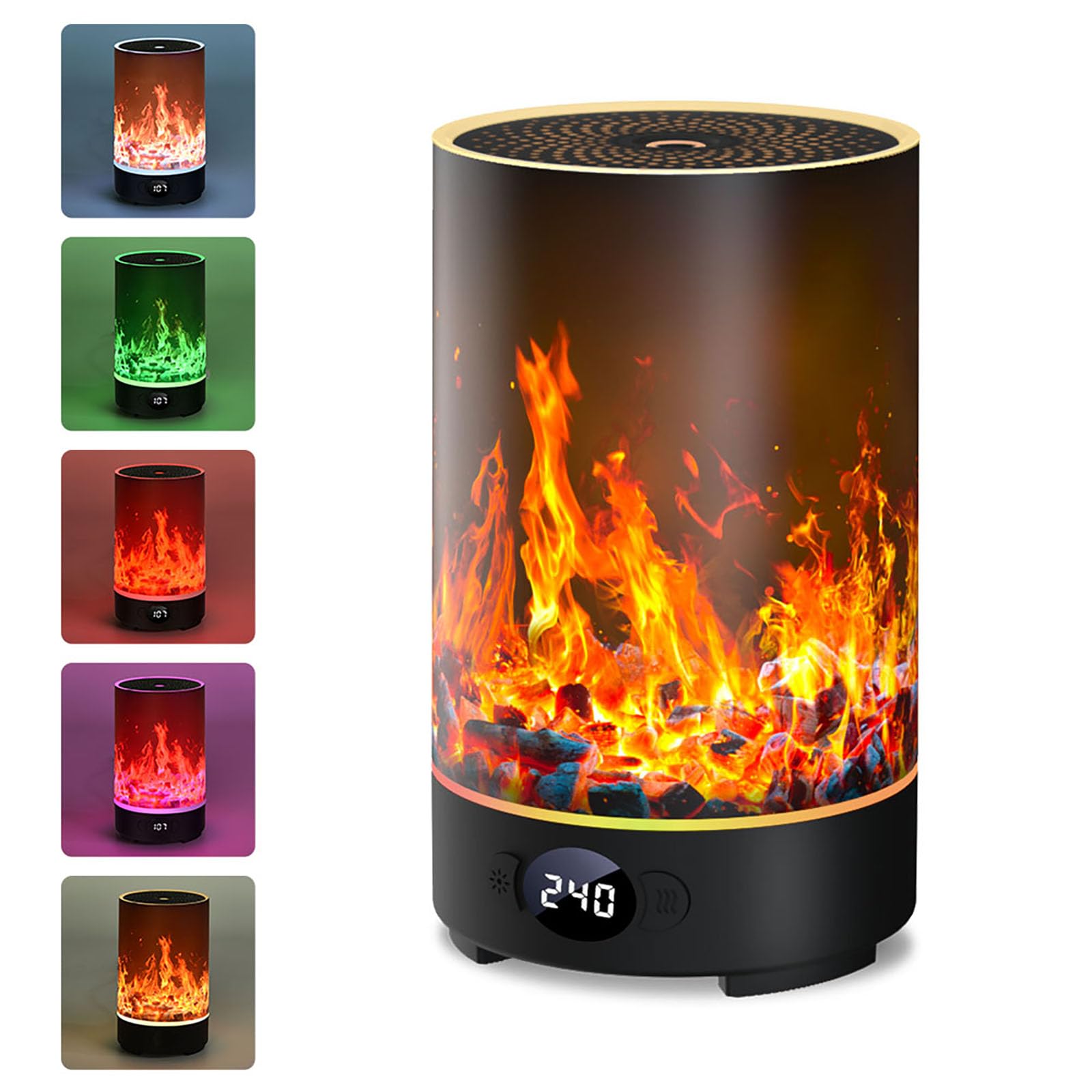 Diffusore di Oli Essenziali, 200ML Diffusore Aromi Umidificatore, Diffusori Olio Essenziale, Umidificatore con luci, 10 Tipi di Luci LED, 5 modalità di nebbia, con Timer, Spegnimento Automatico