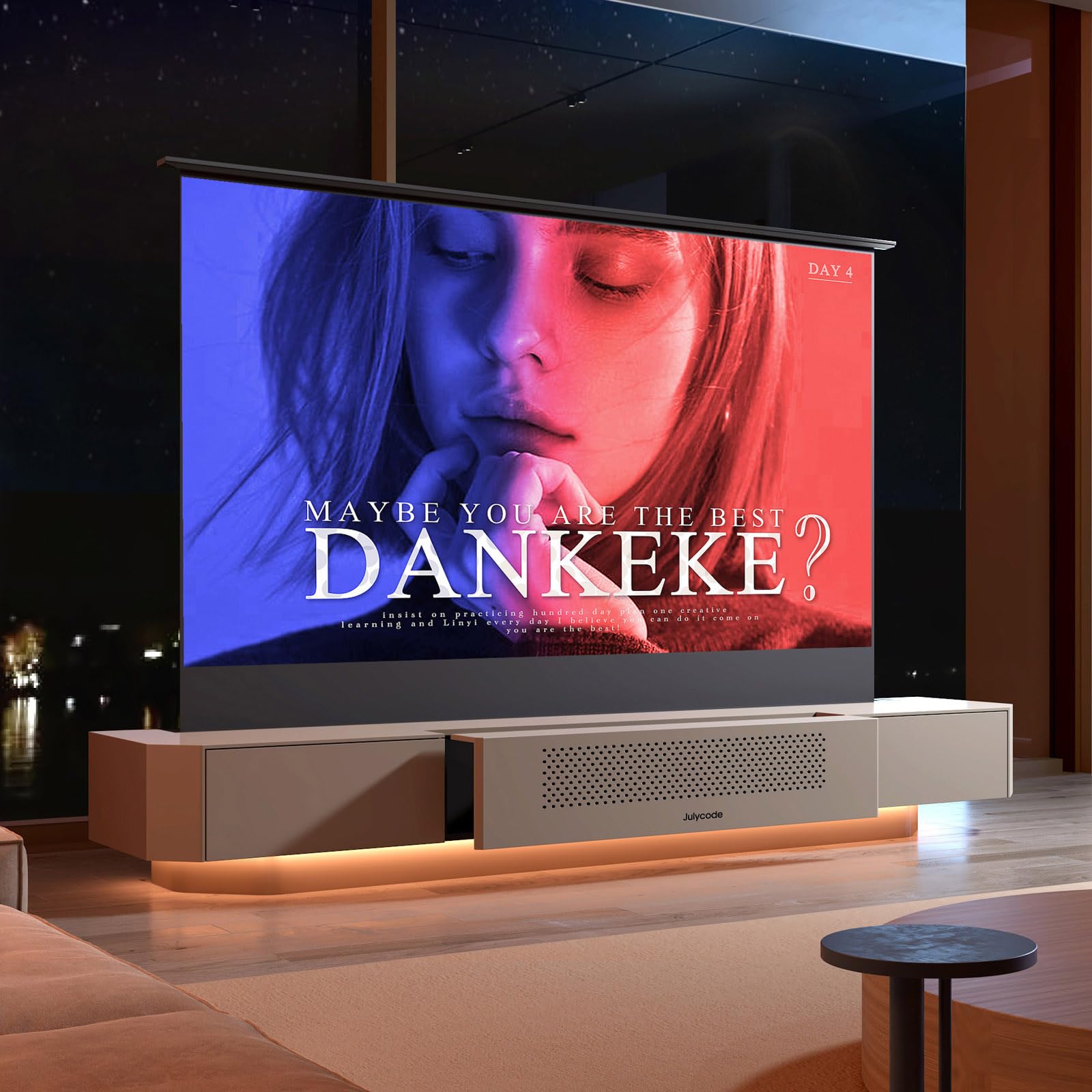 プロジェクター　COOLHUT 1080P HD ホームシアター Amazon.com: Julycode Smart Hidden Laser Cinema A Laser TV Cabinet