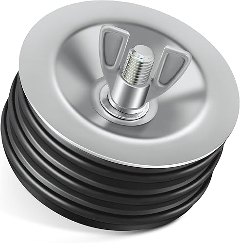 Tapón de prueba mecánico de acero, tapa de limpieza de alcantarillado resistente con tornillo galvanizado y tuerca de mariposa para la mayoría de