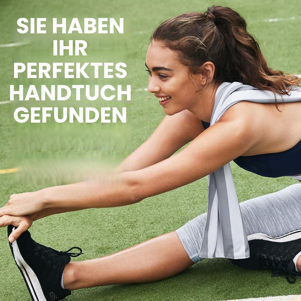 Dock & Bay QuickCool Kühlhandtuch - Für Workouts & Sport - Kühlt auf 15°C - Inklusive Tasche - 25 x 12/ 63x29cm - Goa Grey