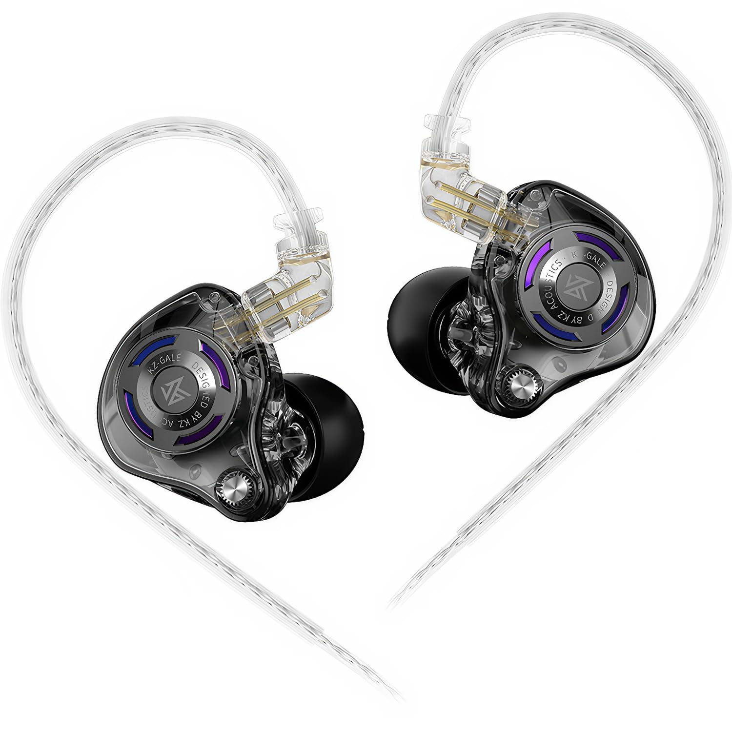 Bawjog KZ-Gale Earbuds – Ergonomic In-Ear Headphones, Black