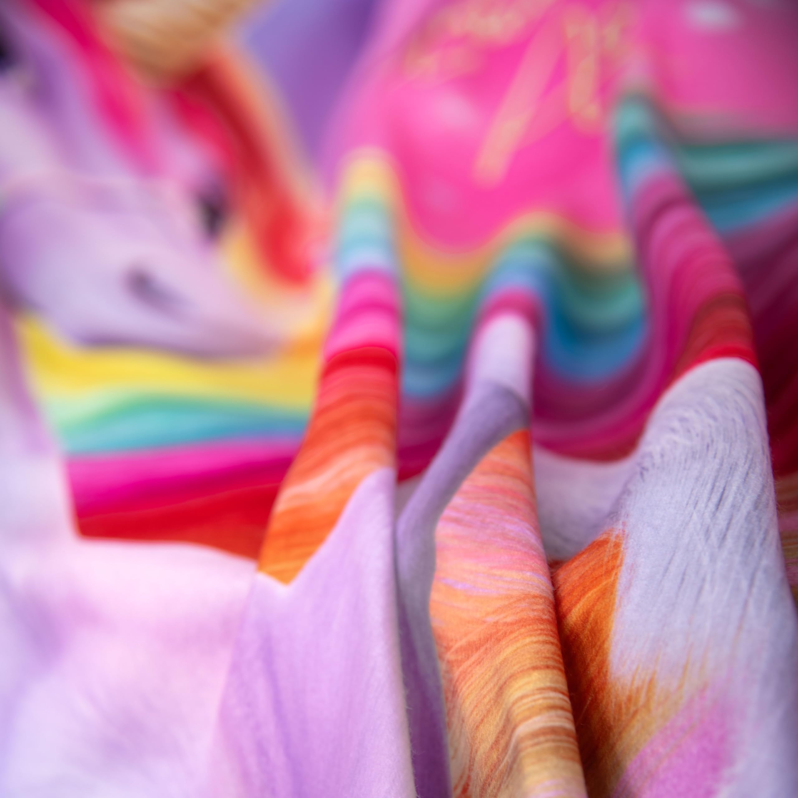 Herding Unicorn Academy Soft-Fleecedecke, 130 x 160 cm, 100% Polyester, Mehrfarbig