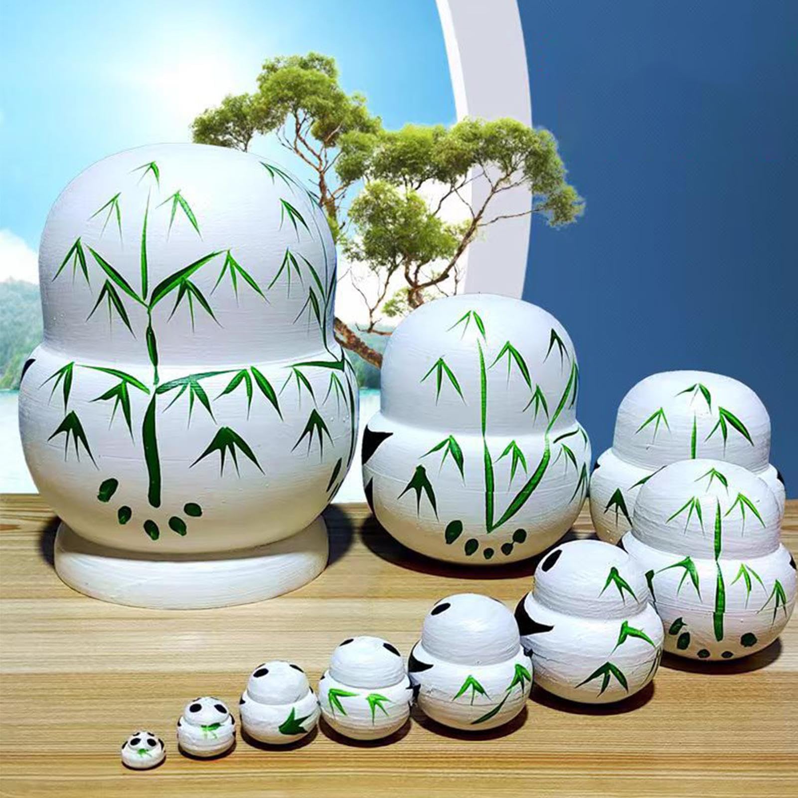 Matriosche Russe Scultura In Legno A Tema Animale