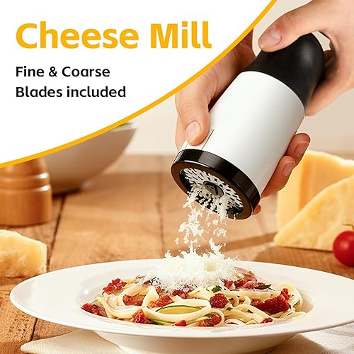 Miniatura 2 de Molinillo de queso manual portátil para rallar y rebanar rápido, trituradora de queso, picadora y herramienta de molienda de cocina