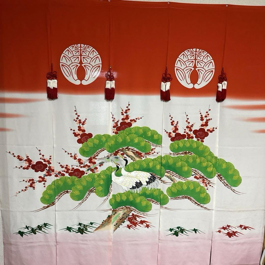 2 花嫁のれん 花嫁暖簾 間仕切り お祝い 縁起物 春まつりなど 【公式通販】