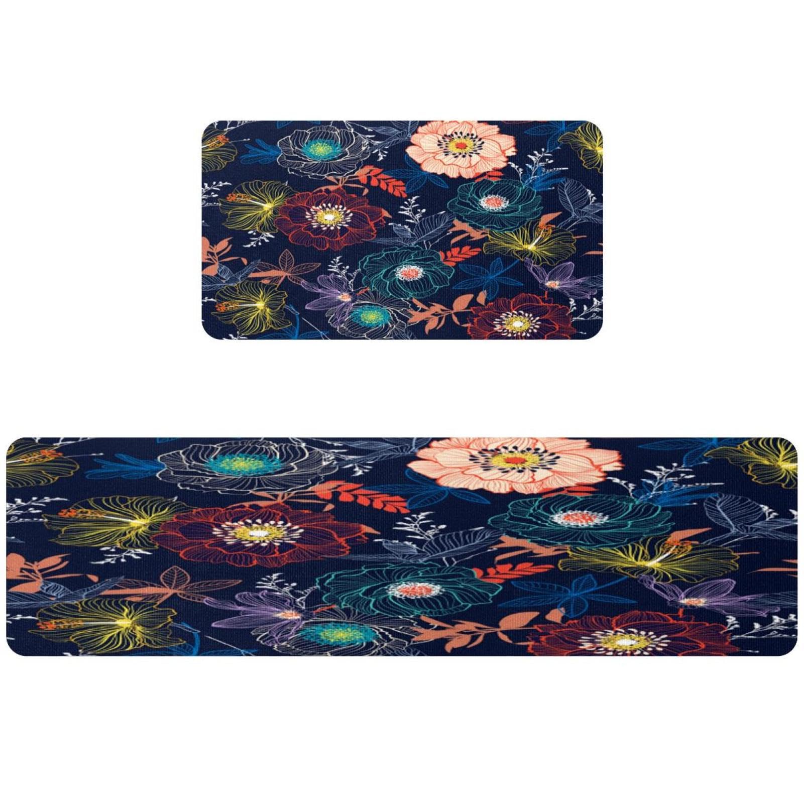 Tapete de cocina antideslizante juego de 2 piezas lavable que evita resbalones y suelo mojado