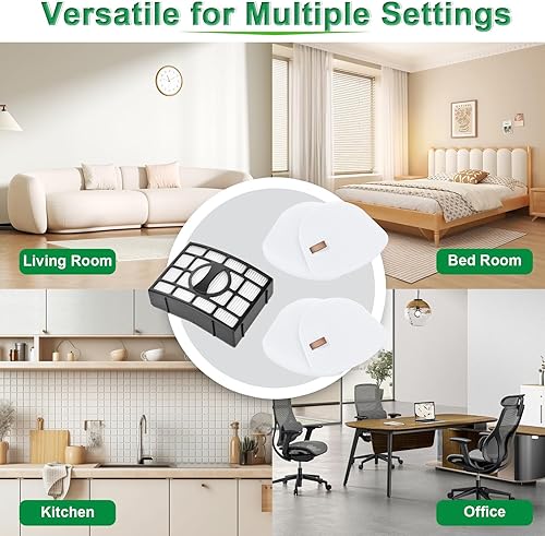 Miniatura 13 de Kit de 2 paquetes Smartide para Shark Navigator Lift-away Nv350 Nv351, Nv352, Nv355, Nv356, Nv357 espuma de pre-filtro y fieltro + 1 filtro absoluto