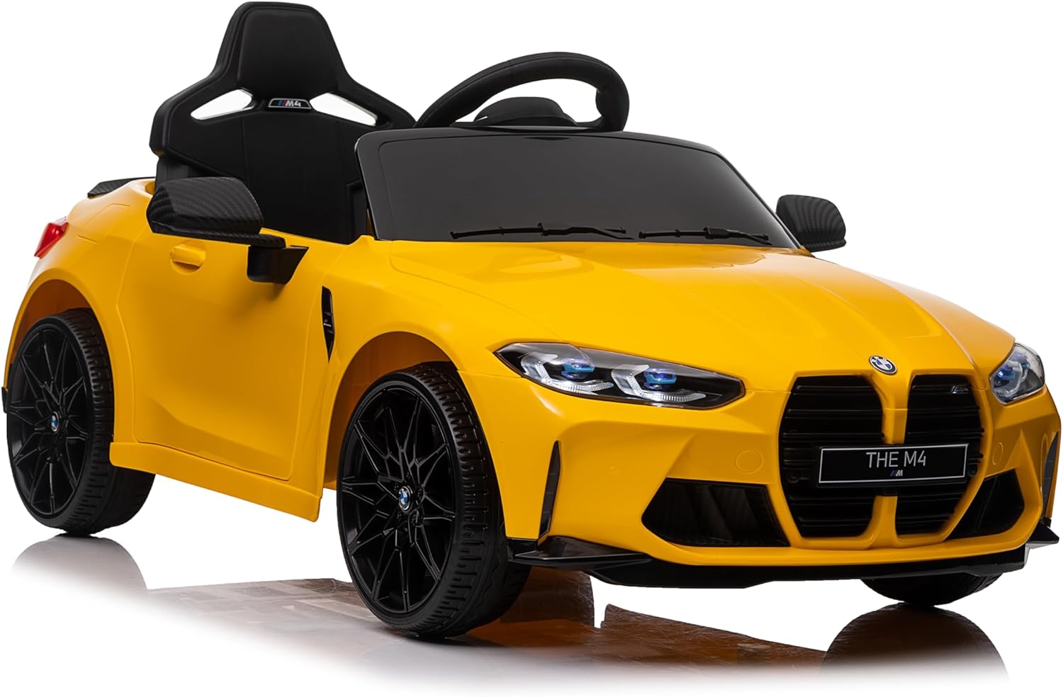Amazon.com: Licensed by BMW M4 12V Ride On Toy Car for Kids with Remote ...