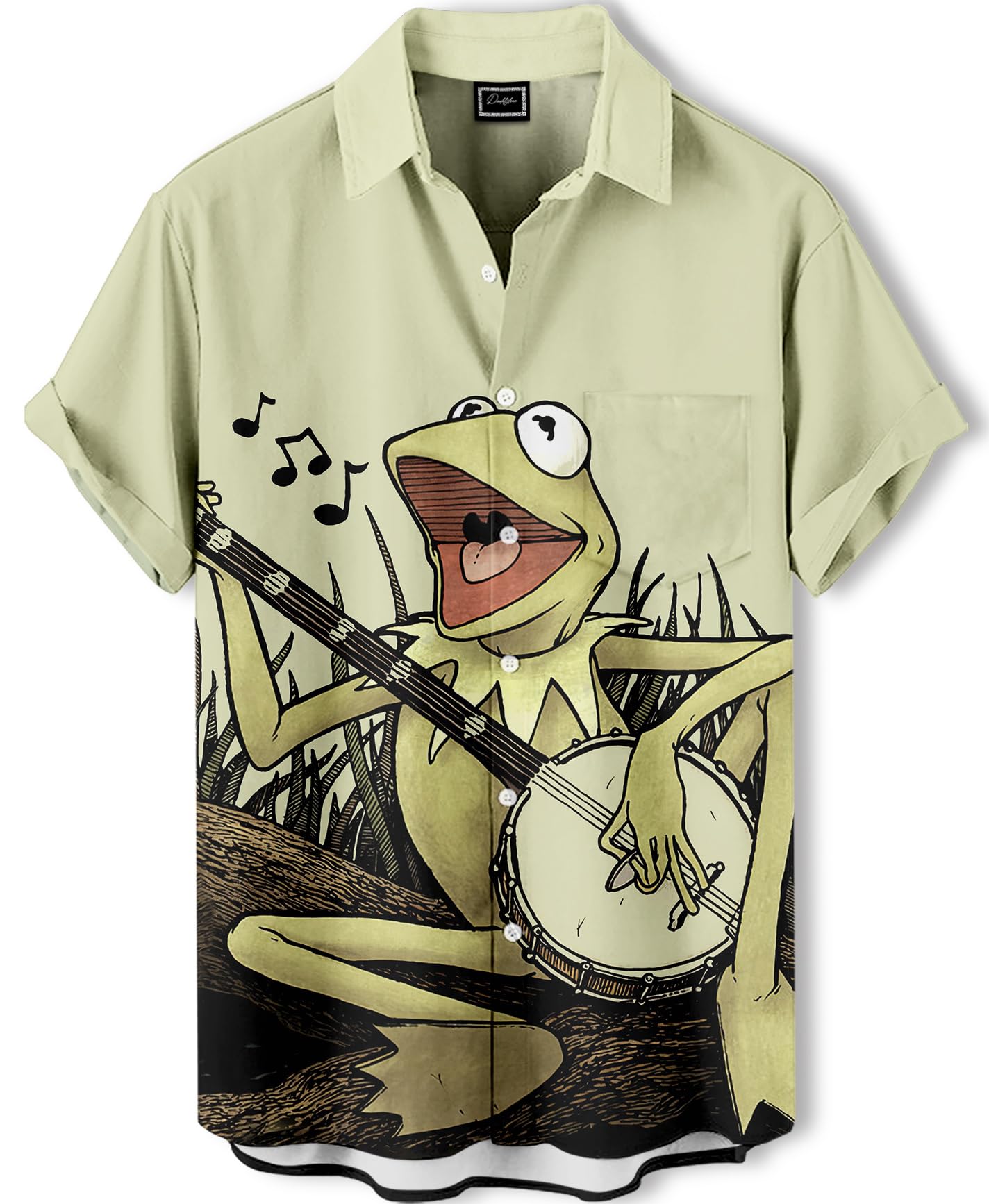 DADDYLOCO Men's Hawaiian Shirt Button Down Funny Printed Casual Short Sleeve Summer Beach Party BBQ Shirts