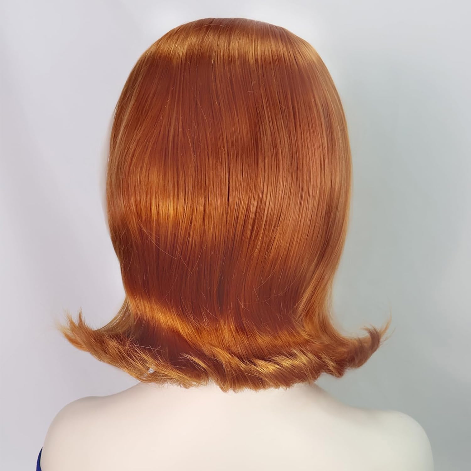 70s Short Fox Red Wig with Bang Retro Bouffant Beehive Wig fits 80s Costume or Halloween Women Party wig