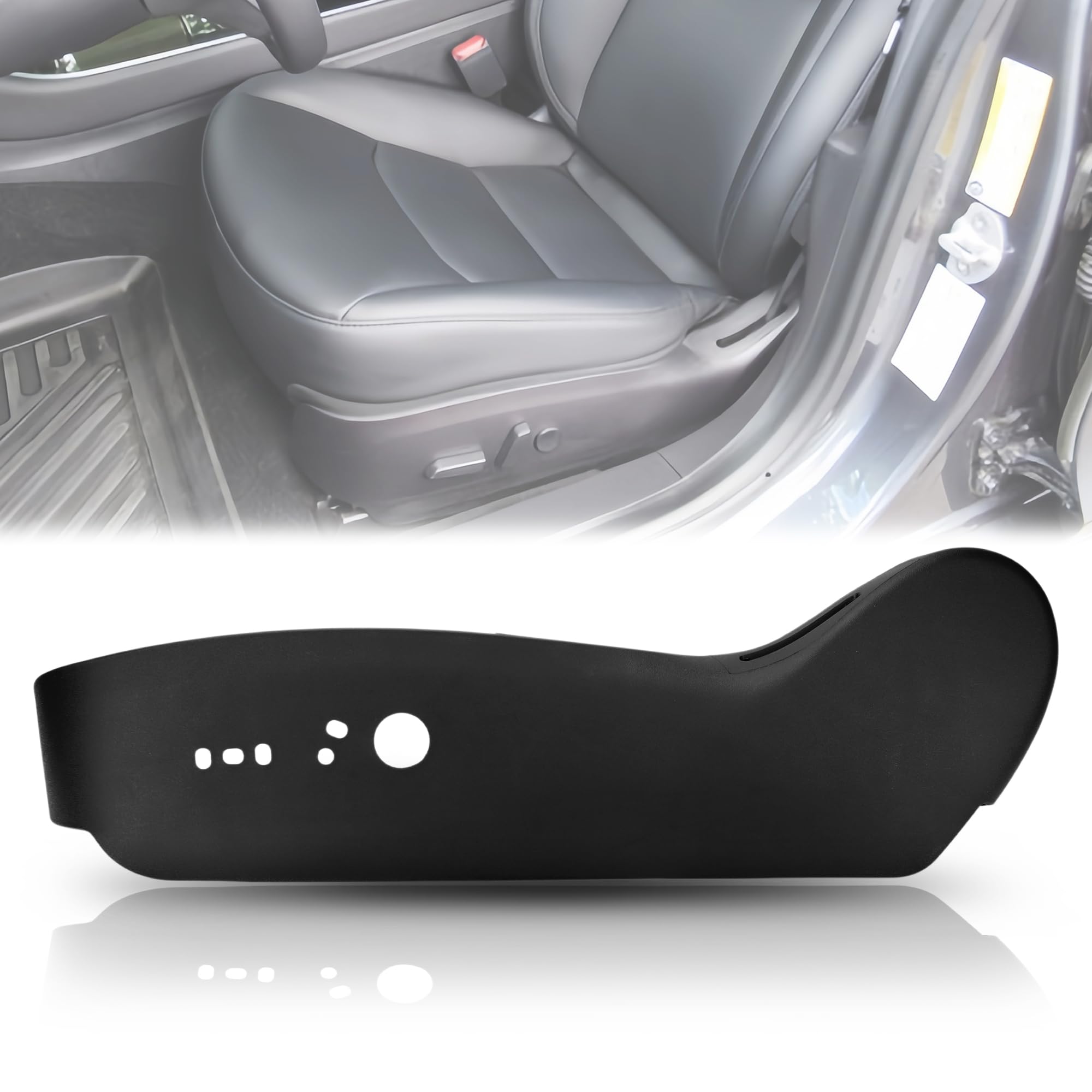 View 1 of ***STOCK PHOTO FOR REFERENCE ONLY***
Front Left Outer Side Driver Seat Trim Outer Cover Trim Panel Fit for Tesla