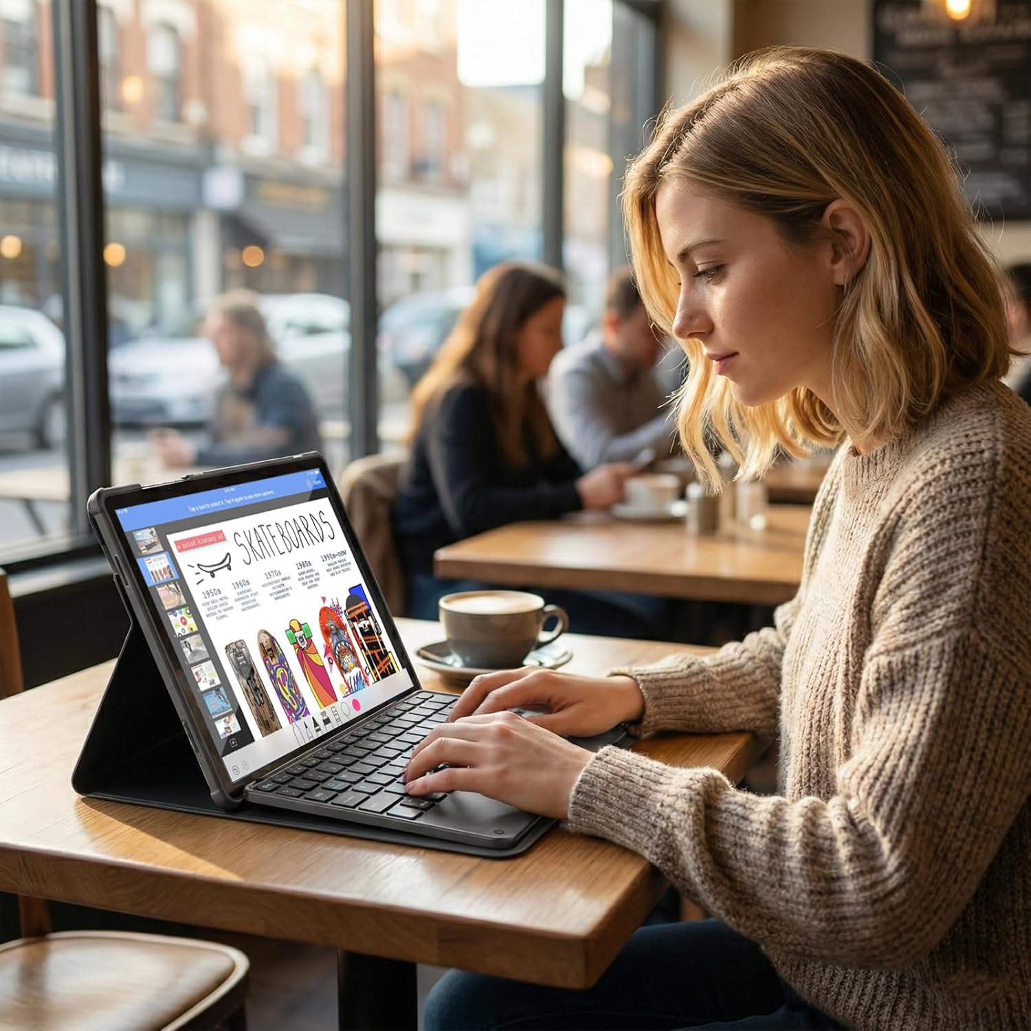 ProCase Touchpad Keyboard Case for 2025 11" Galaxy Tab A11+ / 2023 Tab A9+ (5G/Wi-Fi); Detachable Wireless Type-C Charging Keyboard Folio Cover for Galaxy Tab A11 Plus / A9 Plus 11-Inch -Black