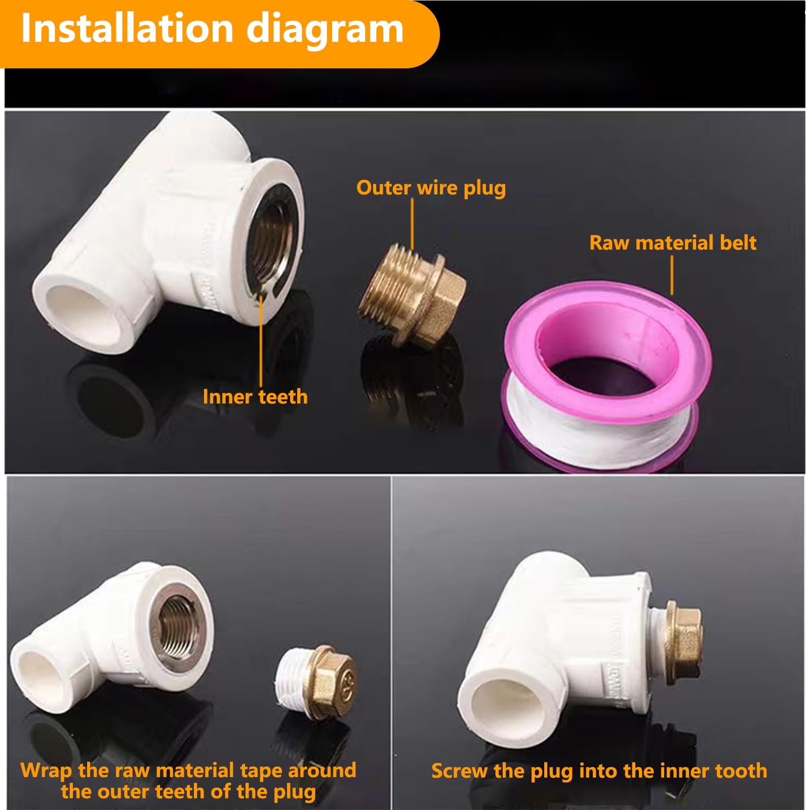 Set Di 100 Tappi 4 Mm Per Microtubi E Chiusura Gocciolatore - Soluzione - Foto 5