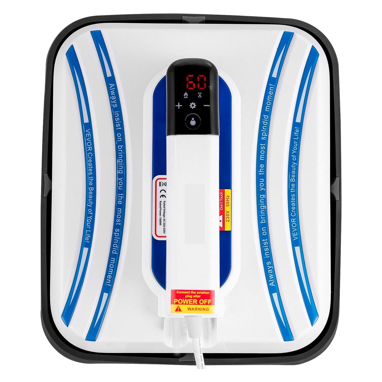 Macchina for pressa di calore portatile Materiale durevole 12 X 10 pollici Stampante fai-da-te for trasferimento schermo touch facile for magliette(Blauw)