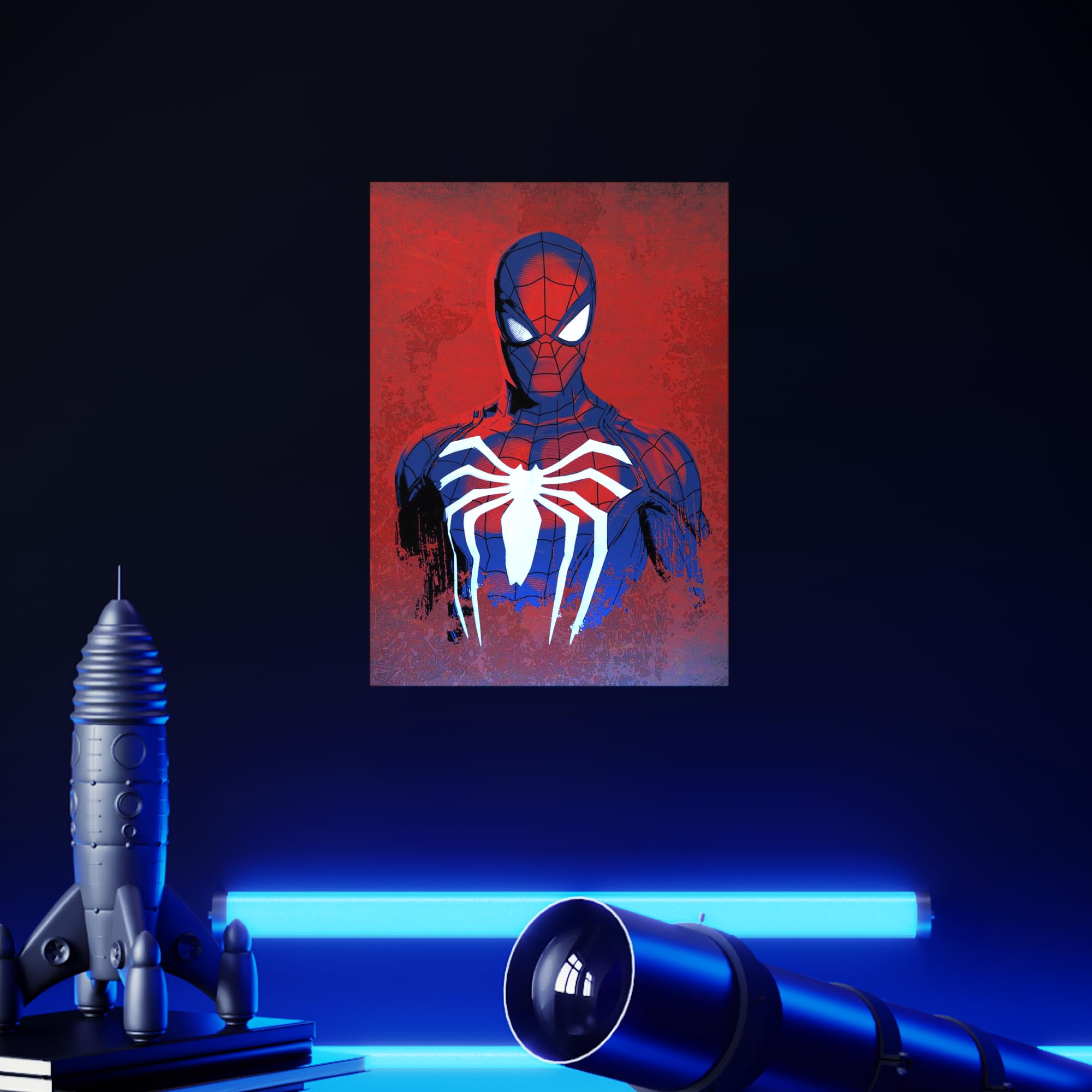 Amazon.com: Displate Metal Poster Marvel Spider-Man Portrait in