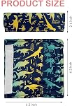 Couverture de siège de voiture pour bébé, housse de sangle de siège pour voiture, coussins de ceinture de sécurité, protecteurs de bande d'épaules, housses réversibles de harnais pour pram dans Minky Dinosaur, protecteur de lit de bébé