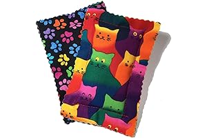 Catnip Pillow Sacks (2 Pack) with Crazy Cat Mesh Top - Handmade in the USA