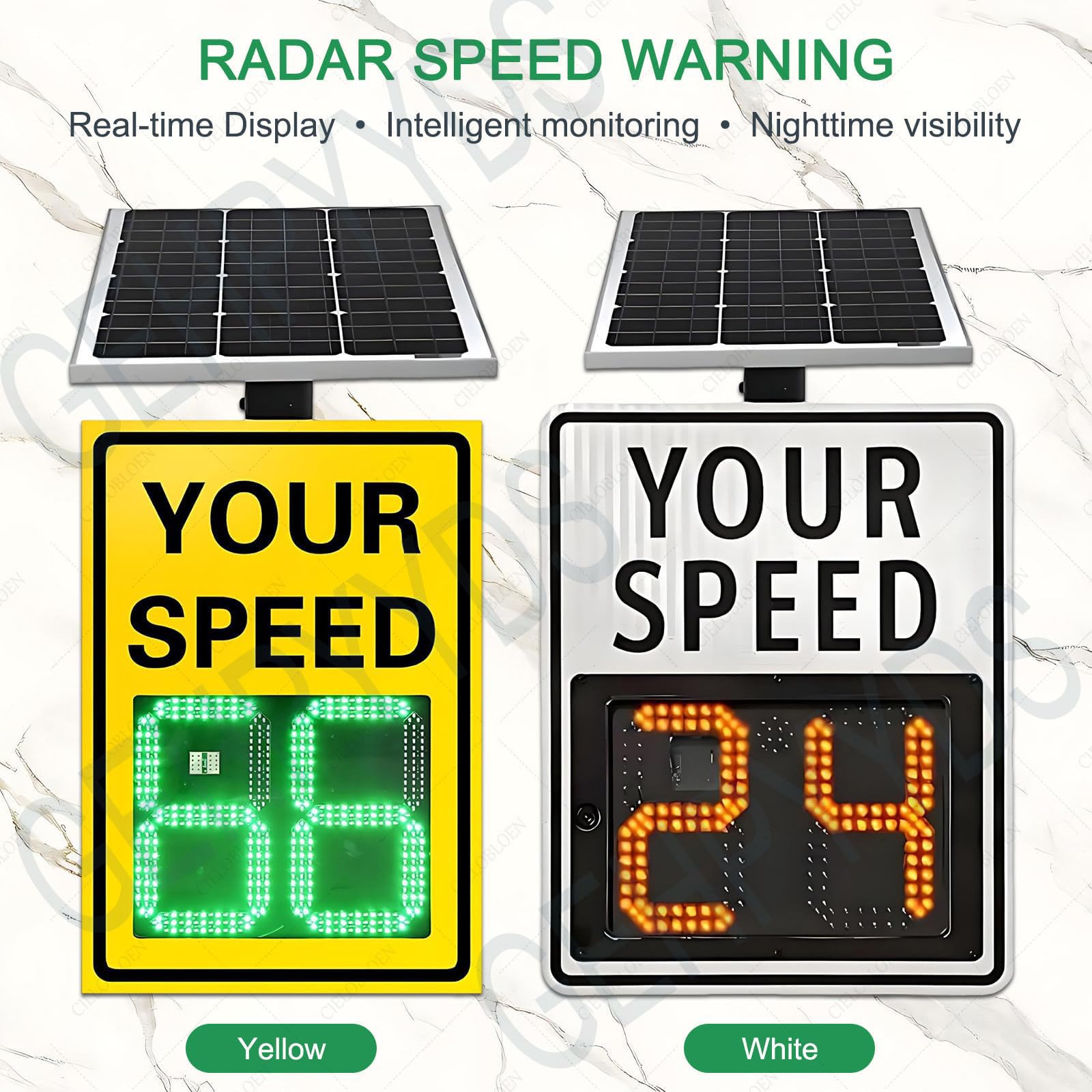 Señal de advertencia de velocidad de radar solar, pantalla de 2 dígitos (75 x 60 cm), control remoto inalámbrico LED de retroalimentación de velocidad, alerta de exceso de velocidad (rojo), para zonas