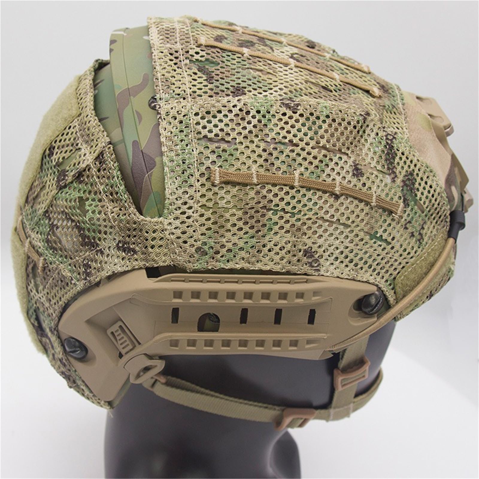 WLXW Funda Tela Casco Táctico para Cascos Combate Similares Tela Malla Especial 2 En 1 Casco Equipo Caza CS Airsoft