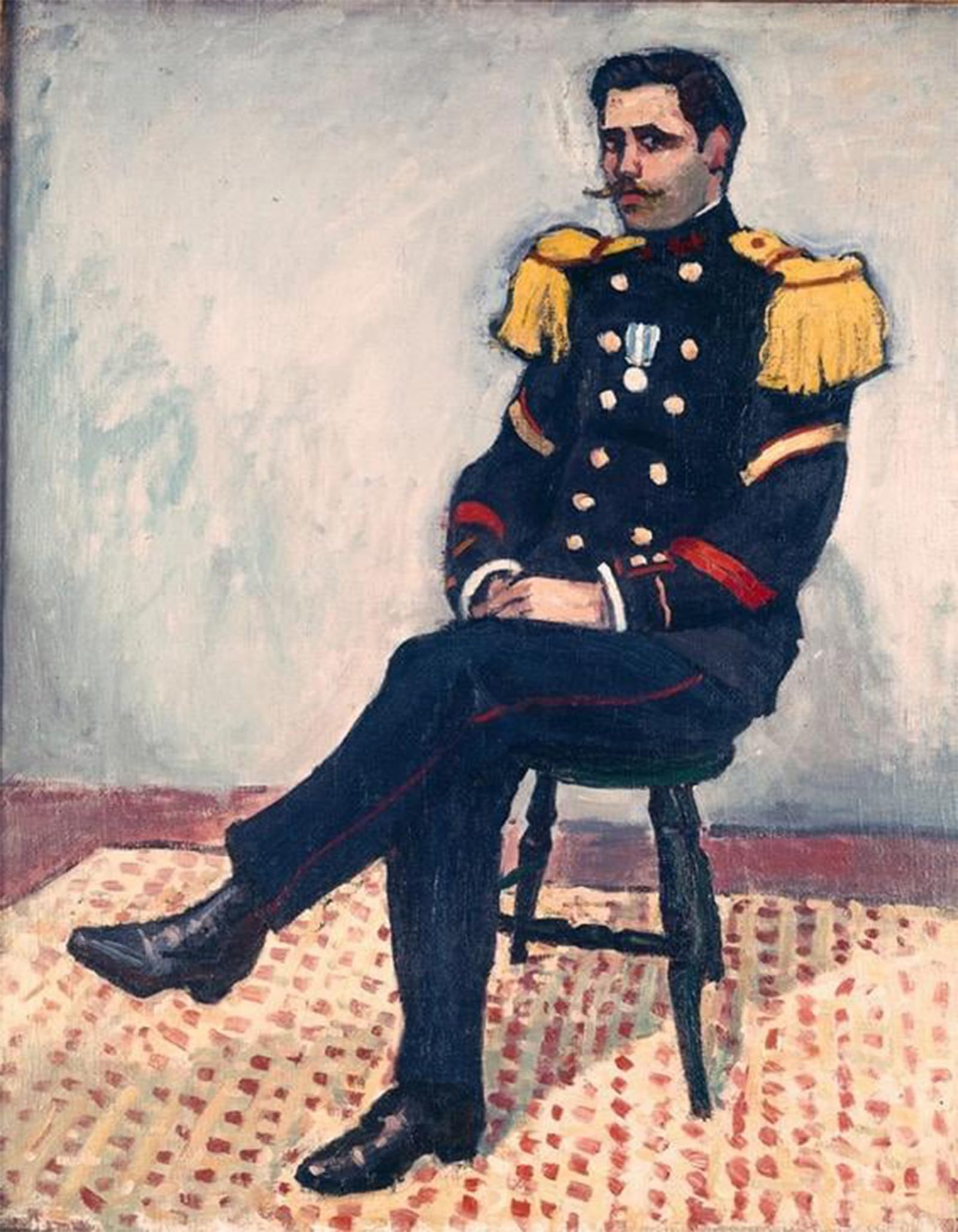 POSTERIIk Vintage Print Pop Art Landscape Artwork a Paymaster of the Colonial Force by Albert Marquet Art Prints for Office Home Decor 60x90cm