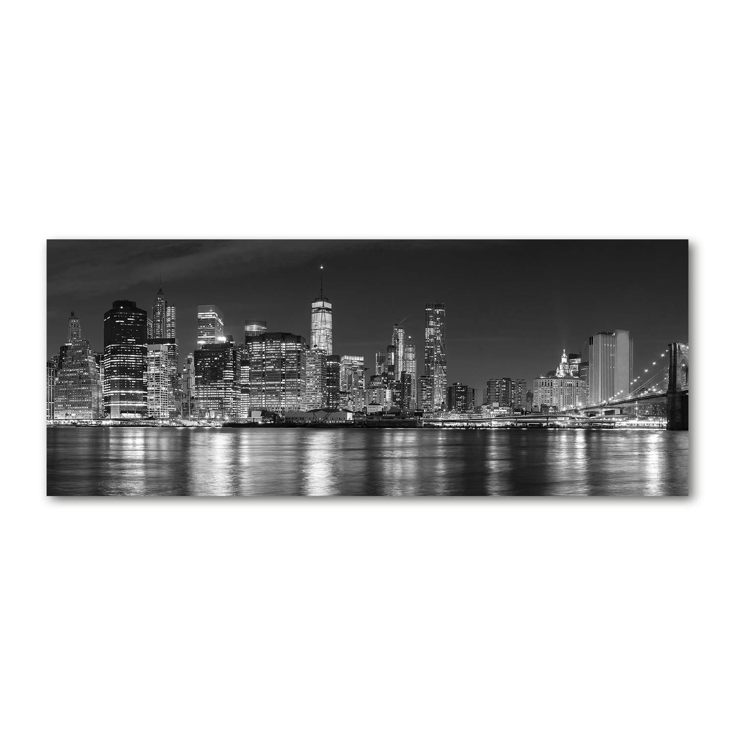 Tulup Acrylic Glass 125x50cm - Mural Art Image Verre Plastique Déco Mural Acrylic Glass Picture Manhattan de Noche