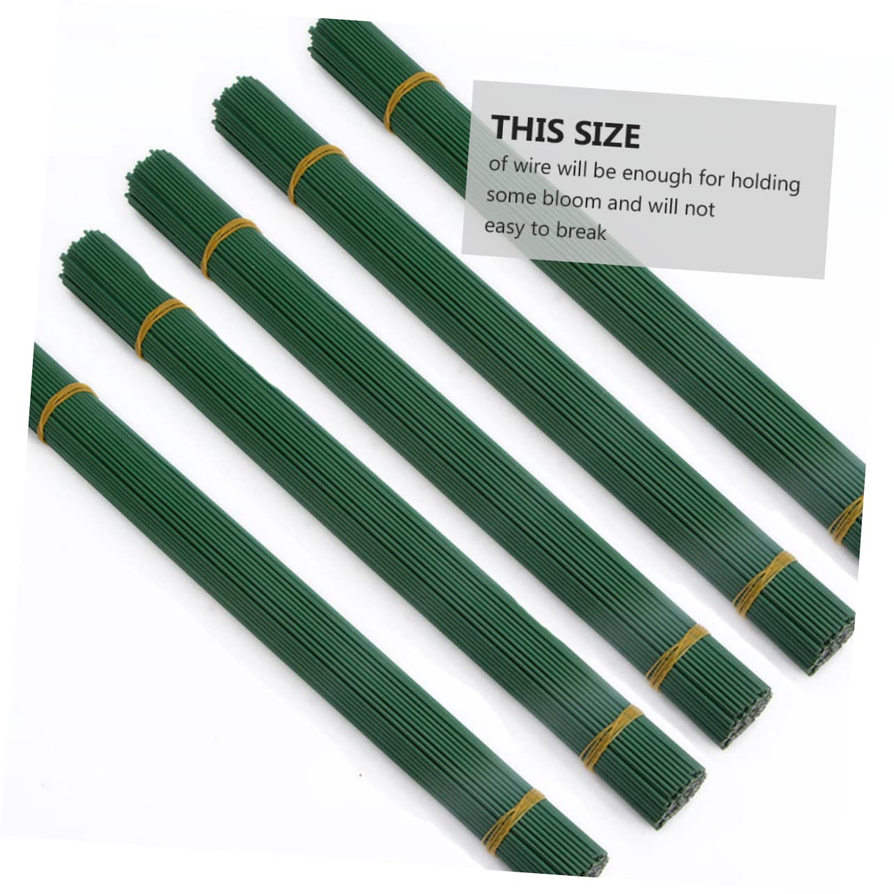 KONTONTY 2sets 19cm Handmade Floral Stem Wire Realistic Artificial Plant Stems for Crafts Floral Wire Vine 50pcs*2