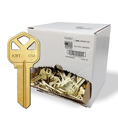Kwikset Key Blanks in Premium Brass Quality | KW1 Uncut