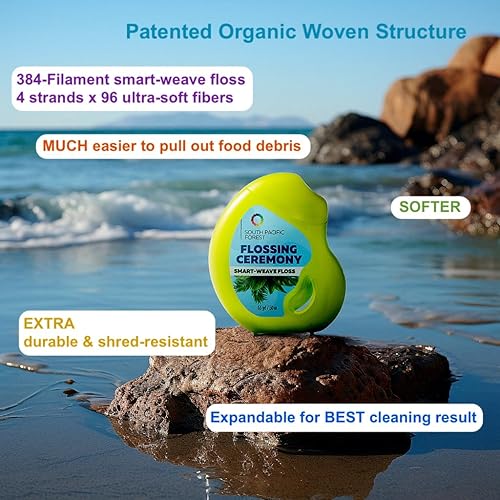 Miniatura 3 de Ceremonia de hilo dental  Hilo dental tejido expandible  Hilo dental de tejido inteligente  Vegano  Natural  No tóxico y libre de PFAS  Eucalipto y