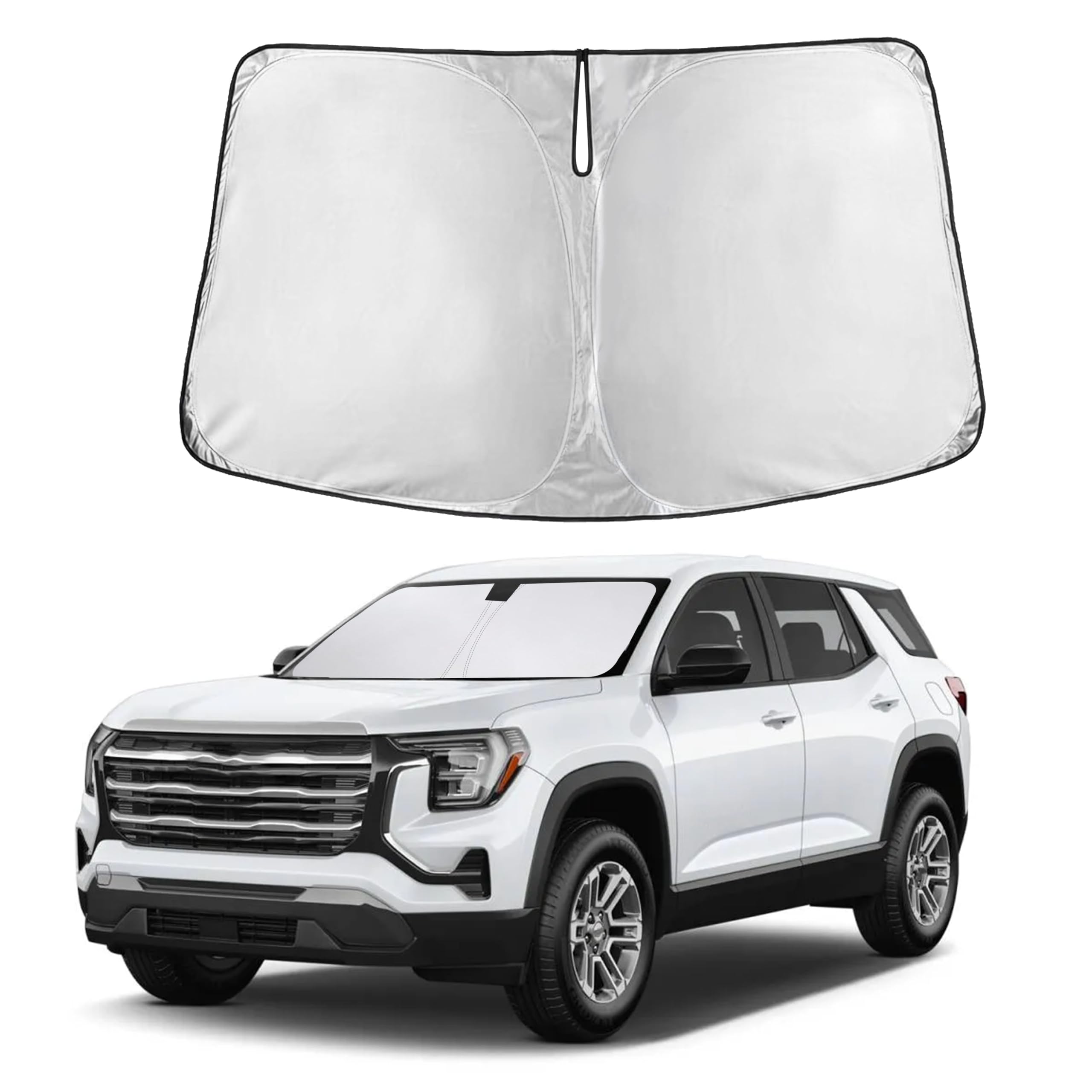 Autovir Windshield Sun Shade Fit for 2018-2023 2024 2025 Gmc Terrain Sunshade, Front Car Window Shades Sun Visor, Blocks UV Rays & Heat, Car Accessories Fit for Gmc Terrain 2018-2025
