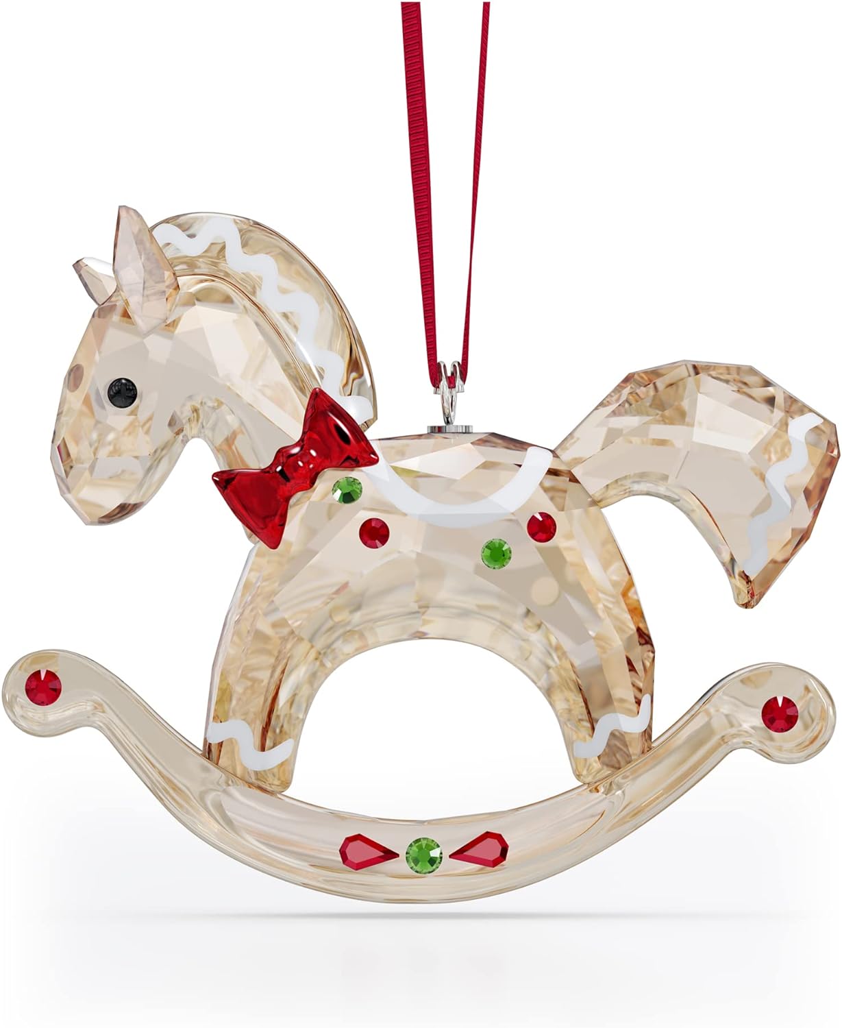 Swarovski Holiday Cheers Gingerbread Rocking Horse Ornament