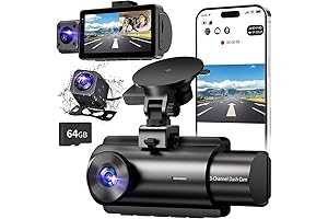 3 Channel Dash Cam, See the Whole Picture