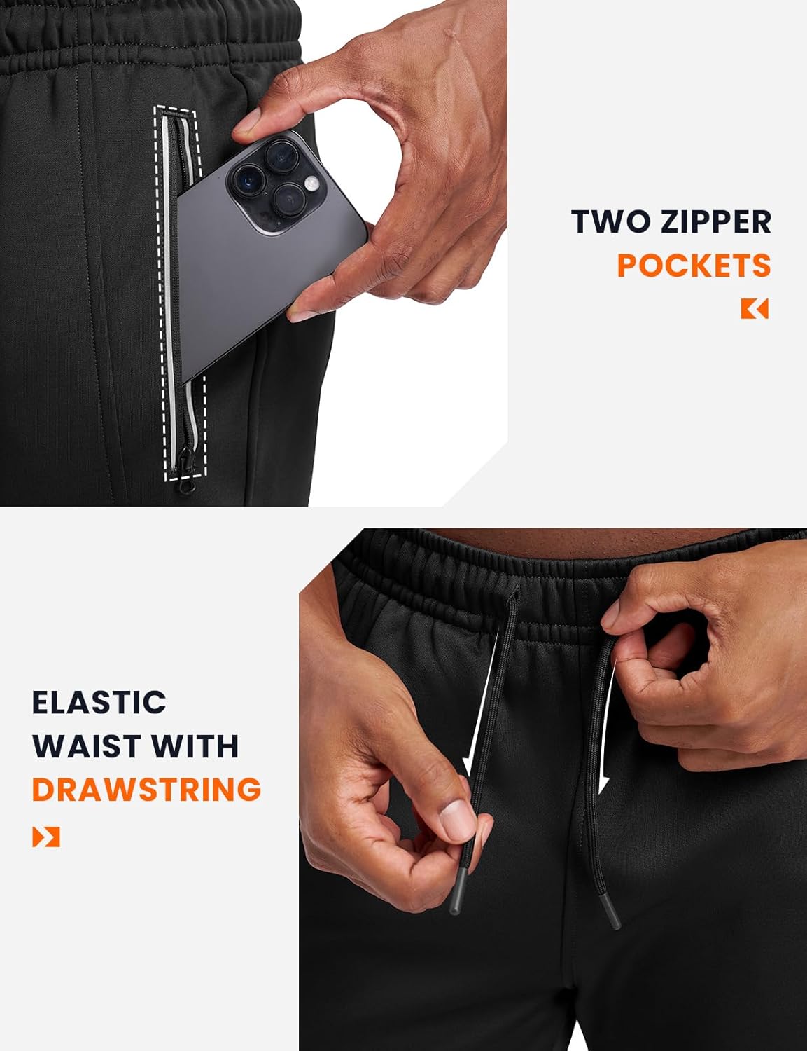 TBMPOY Men's Tracksuits Fleece Lined Sweatsuits 2 Piece Set Outfits Warm up Athletic Sports Casual Full Zip Jogging Suit - Image 5