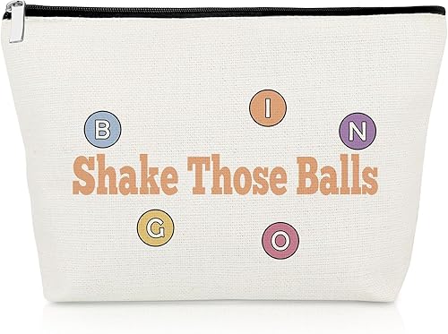 Regalo para jugadoras de bingo para mujeres, bolsa de maquillaje, regalo para amantes del casino, regalos de jugadores de bingo, regalo para amantes
