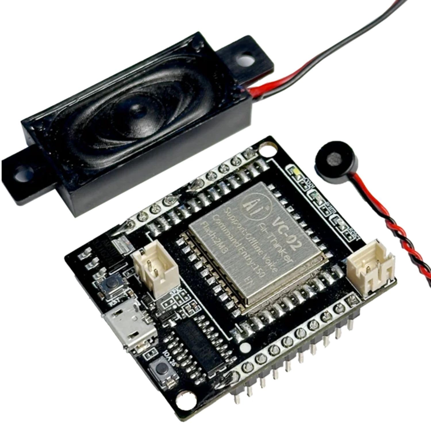 techtonics ai-thinker vc-02-kit voice recognition development board with speaker module