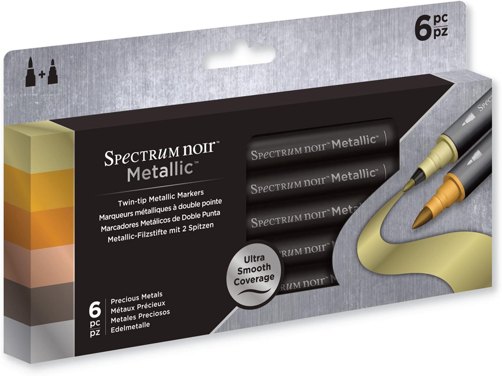 Metallic Markers (6pk) - Precious Metals