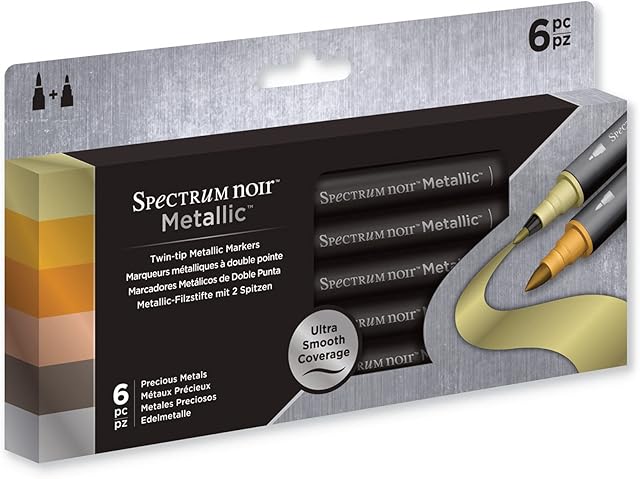Spectrum Noir - Metallic Markers (6pk) - Precious Metals