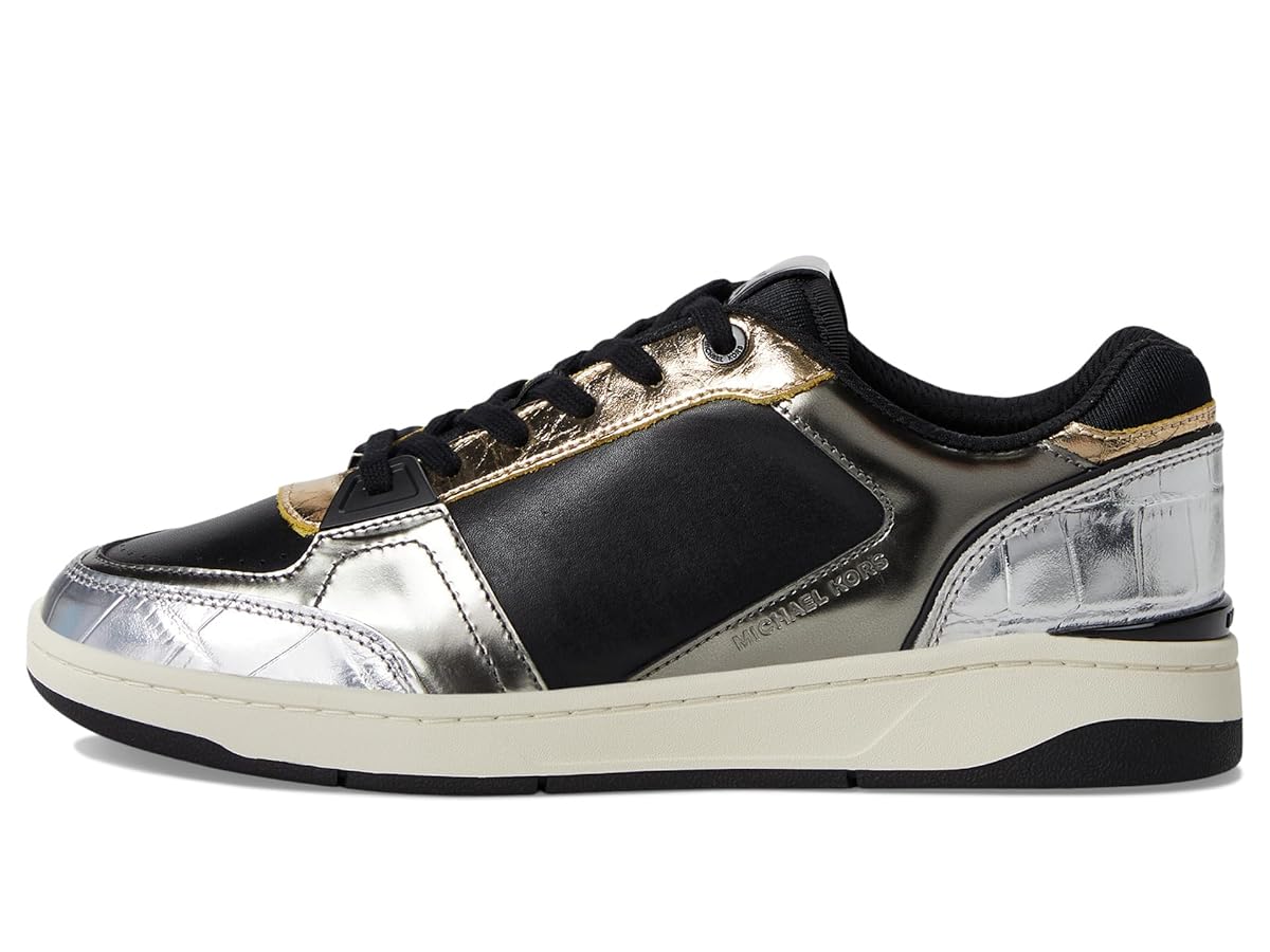 Michael Kors Men's Rebel Lace Up Sneaker, Black Multi, 8 UK