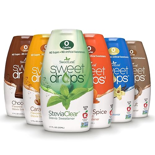 Miniatura 12 de SweetLeaf Sweet Drops - Edulcorante líquido de chocolate y stevia - Gotas de Stevia de chocolate, cero calorías, cero azúcar, sin OMG, sin gluten,