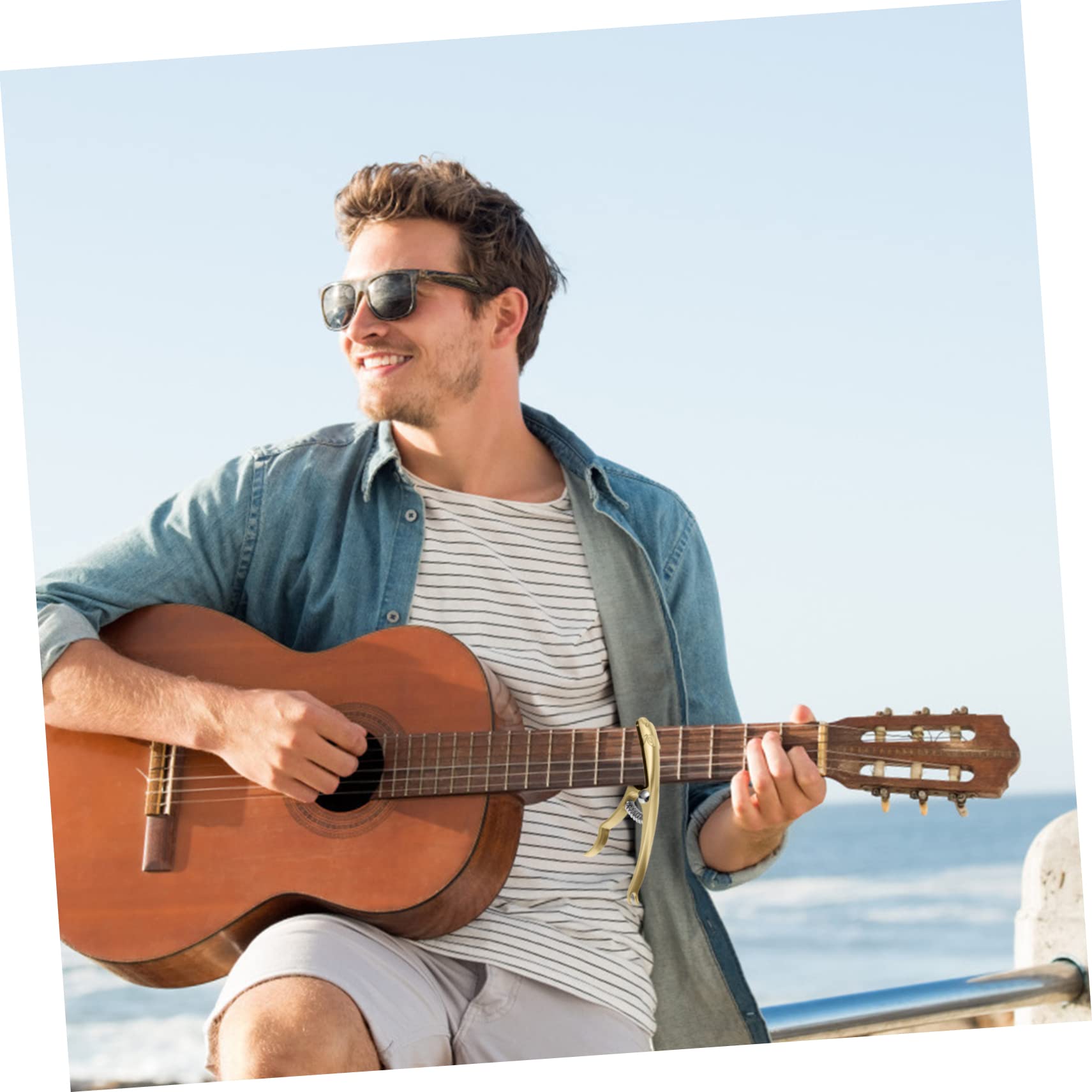 TOYANDONA 3piezas Capo De Guitarra De Accesorio Musical Para Guitarras Acústicas y Eléctricas Protección Para Evitar Rayones