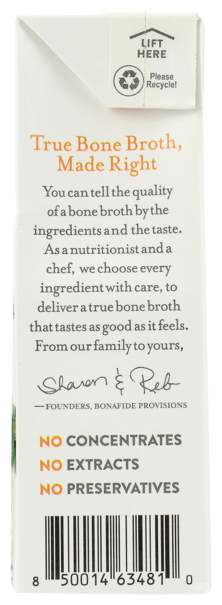 Bonafide Provisions Organic No Salt Added Chicken Bone Broth, 16.9 Oz