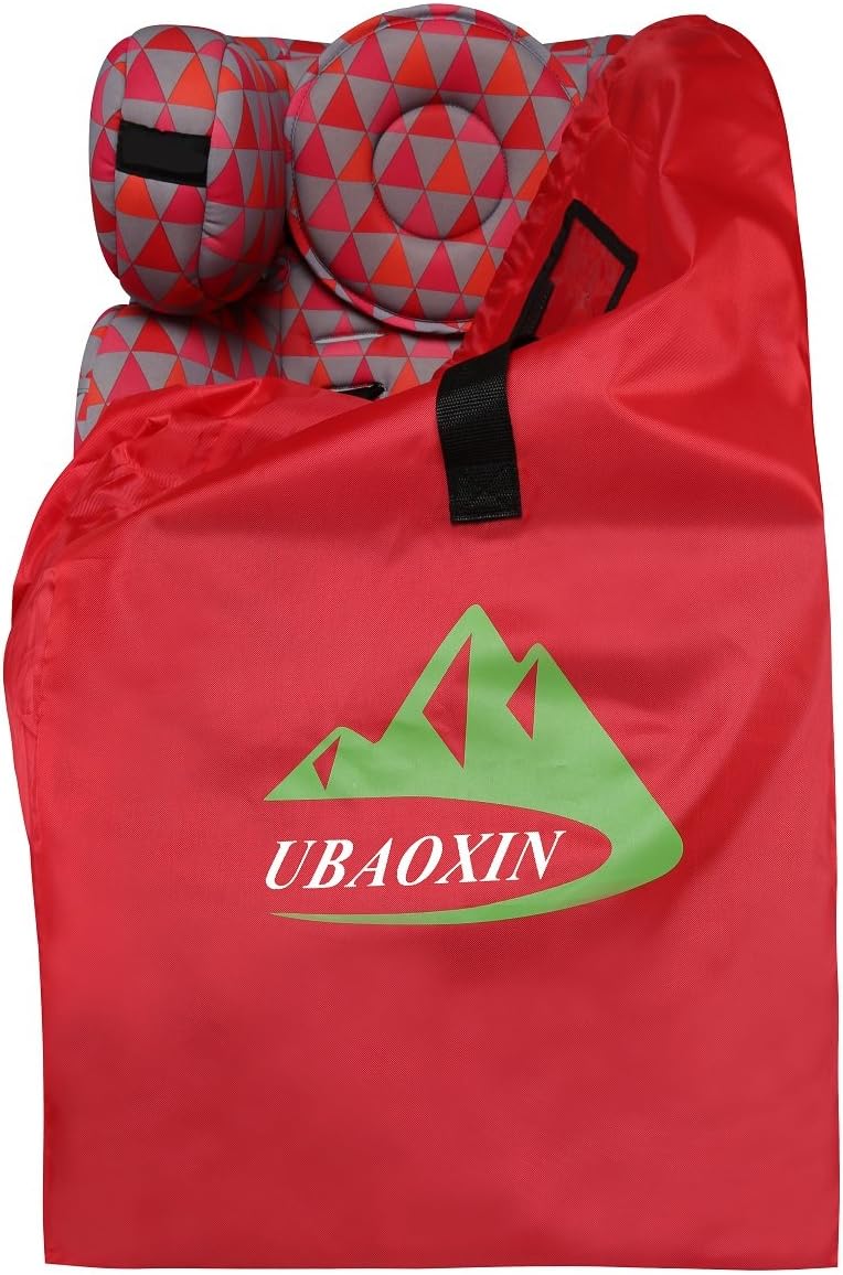 UBAOXIN Car Seat Travel Bag for Airport Gate Check Traveling Bag (Red)