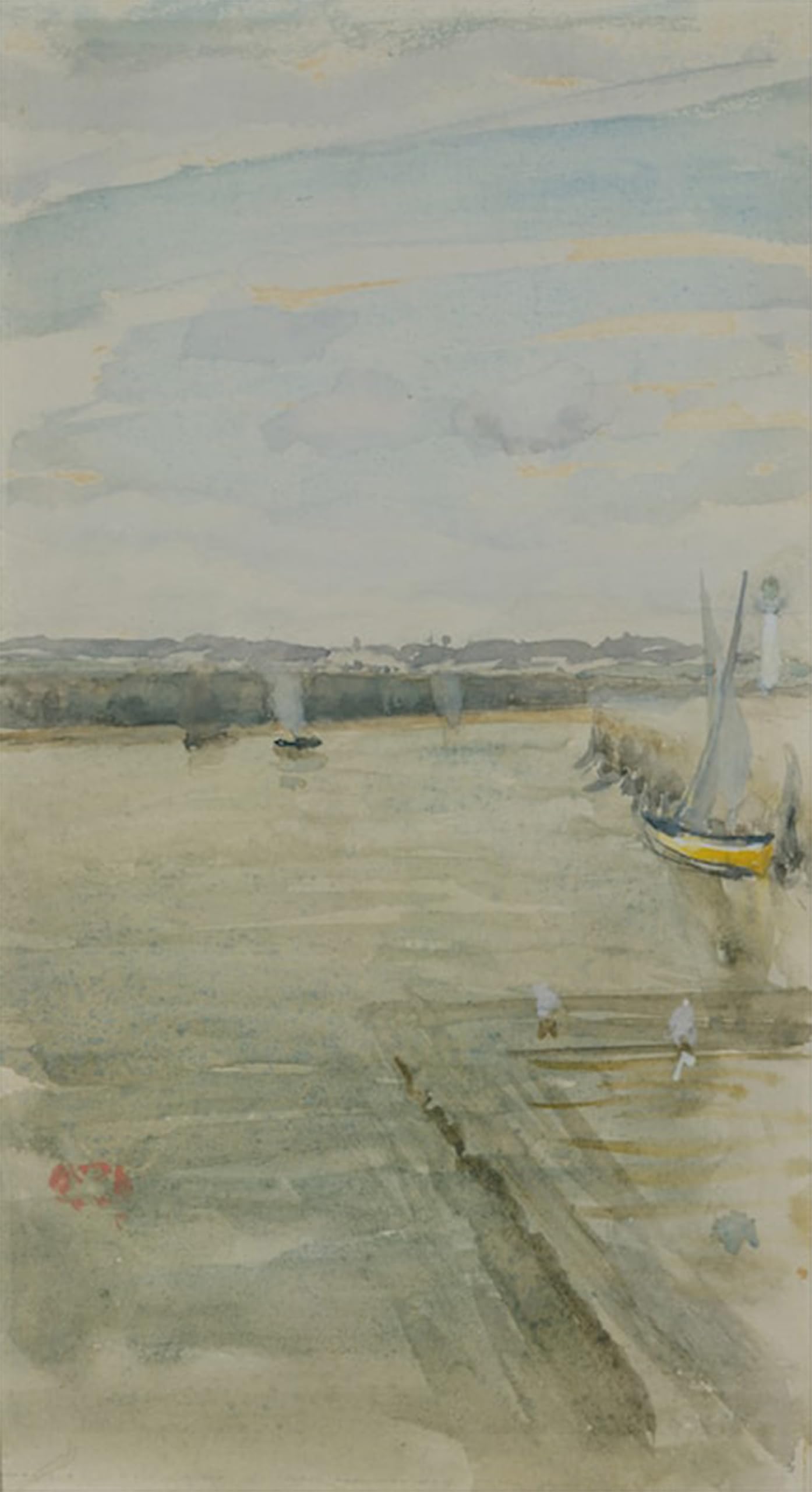 Affiche toile Whistler Scène sur la Mersey pour grand mur blanc - 5